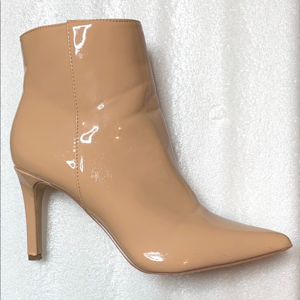 Forever 21 nude high-heeled booties